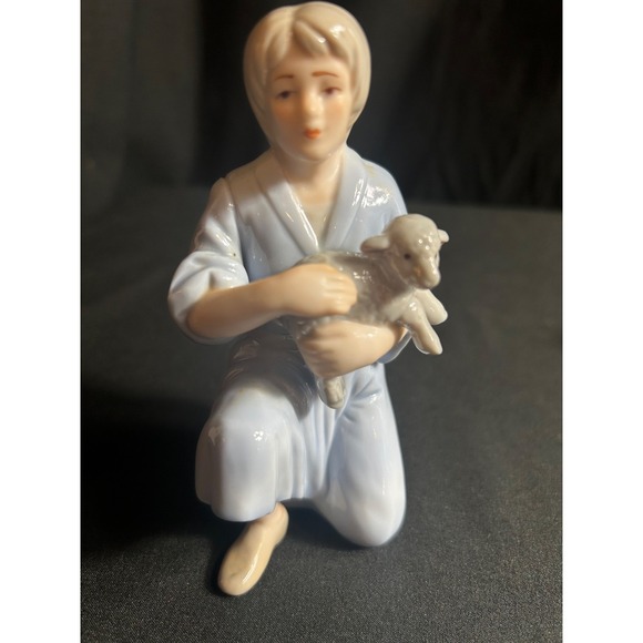 9 Piece‎ Porcelain Nativity Set Shepherd Nativity Scene Christmas Decor - Picture 11 of 16